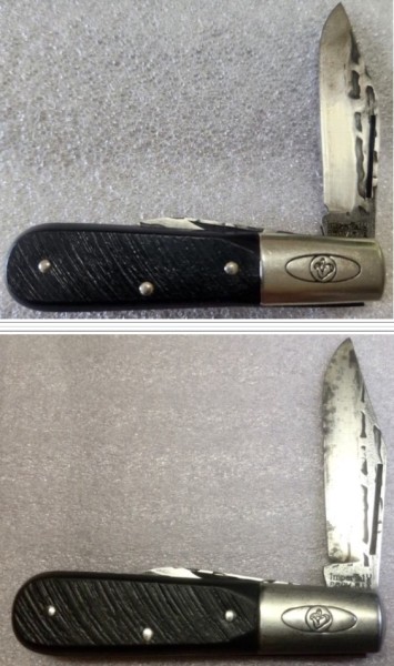 SEPARATED AT BIRTH?<br />Top Picture - Imperial/Hammer Brand Barlow Pocket Knife. <br />It Was Originally Posted By SwedgeHead, Under This Topic <br />Or Thread, Back On Wednesday, March 8, 2023.<br />++++++++++++++++++++++++++++++++++++++++<br />Bottom Picture - My Imperial/Hammer Brand Barlow Pocket Knife.<br />I Tried To Replicate SwedgeHead's Picture. I Came Pretty Close.