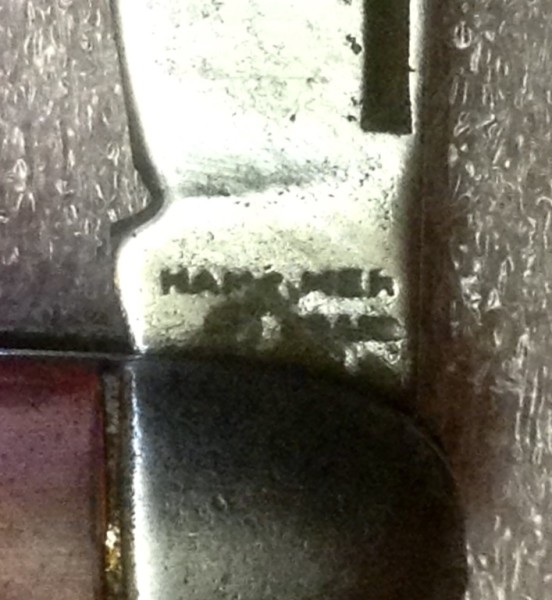 Pocket Knife #4 - The Main Blade Front Tang Stamp.
