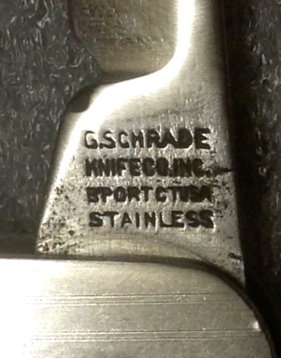The Main Blade Front Tang Stamp.