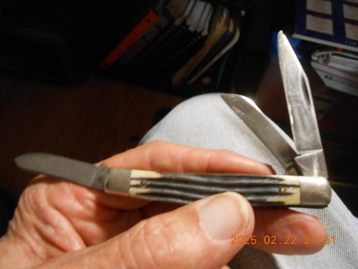 Blade wear is evident, still walks and talks.