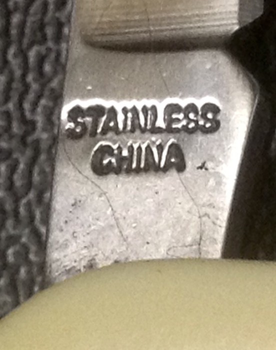 See The Description For Pocket Knife #1.<br />The Main Blade Front Tang Stamp.