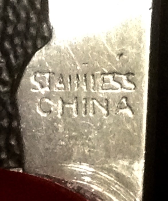 See The Description For Pocket Knife #2.<br />The Main Blade Front Tang Stamp.