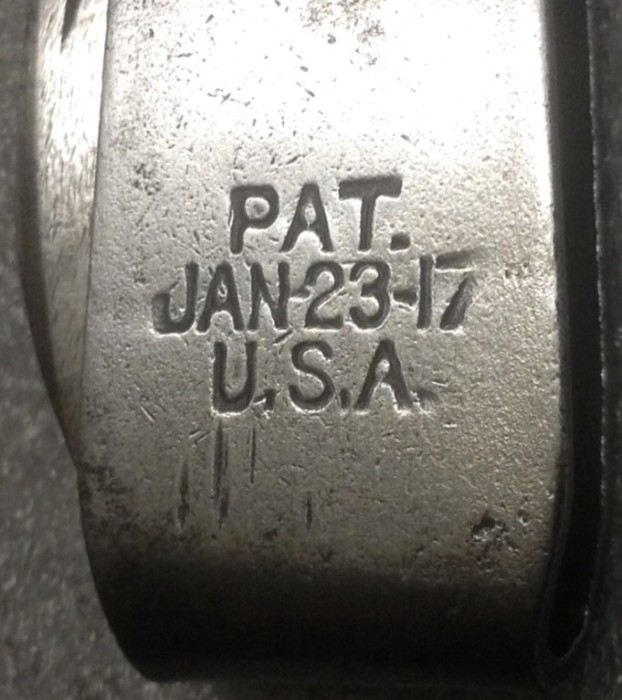 The Patent Date Handle Stamp.