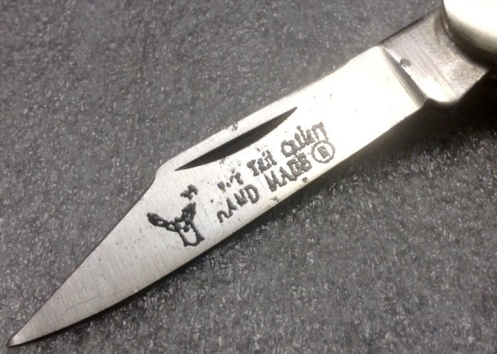 The Main Blade Front Etch.