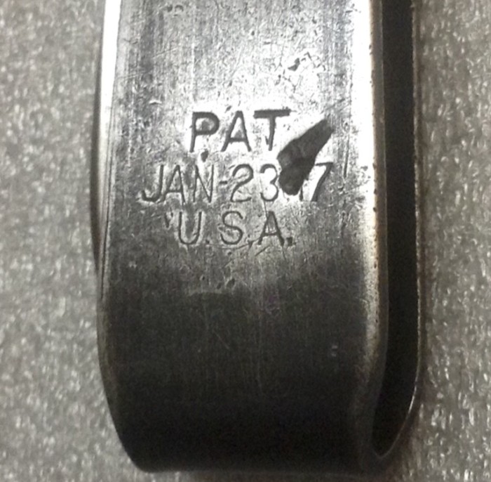 The Patent Date Handle Stamp.