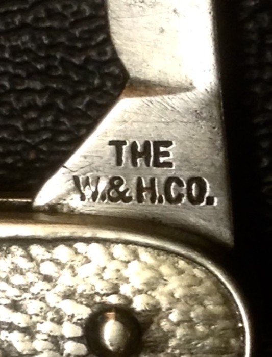 The Secondary Blade Front Tang Stamp.