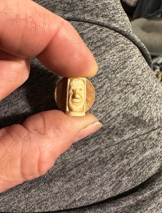 Penny for scale.