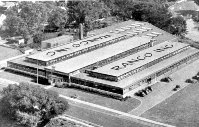 Ranco Inc., 601 W. 5th Ave, Columbus, Ohio, In 1945, Opened In 1913.<br />Ranco, Inc., Moved Its North American Headquarters To Plain City, Ohio, In 1980.<br />NOT My Item(s). NOT My Picture(s).