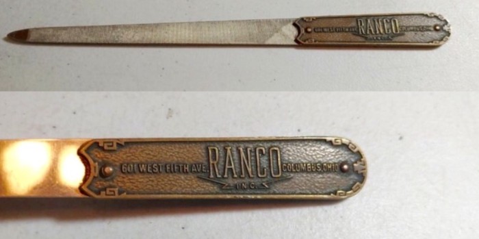 A RANCO INC., Letter Opener - Circa ?<br />NOT My Item(s). NOT My Picture(s).