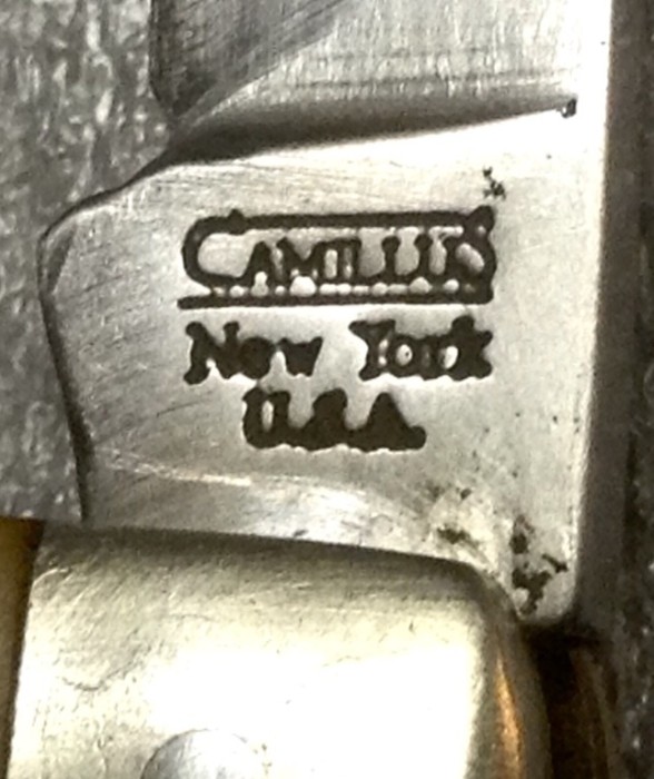 The Main Blade Front Tang Stamp.
