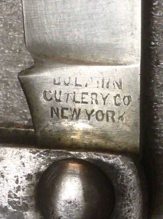 The Main Blade Front Tang Stamp.