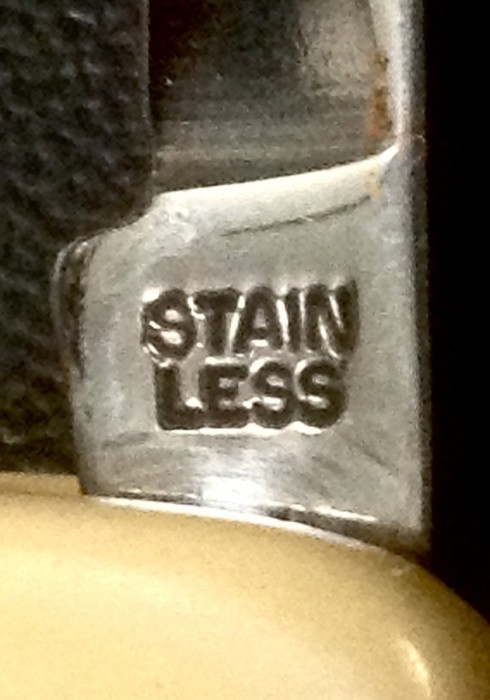 The Secondary Blade Front Tang Stamp.