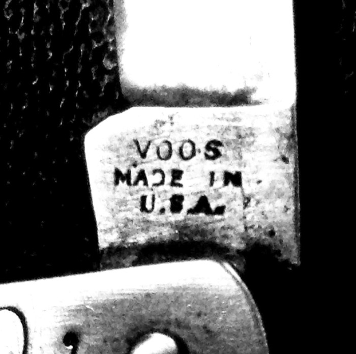 My other five VOOS, advertising pocket knives, ALL have THIS tang stamp.