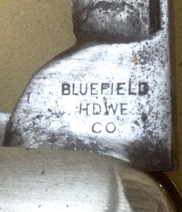 The Secondary Blade Front Tang Stamp.<br />Per GOINS (1998 Edition) - g 1910-1930.<br />Per LEVINE - 1898-19??