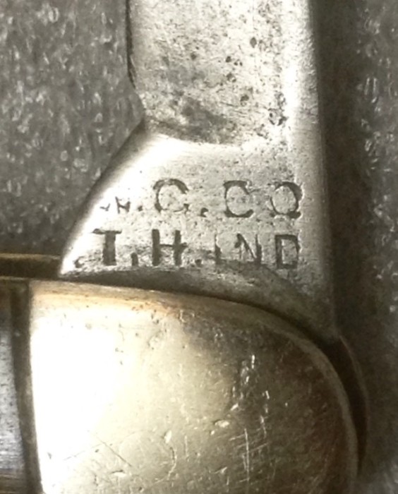 The Secondary Blade Front Tang Stamp.