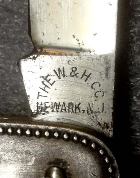 The Main Blade Front Tang Stamp.