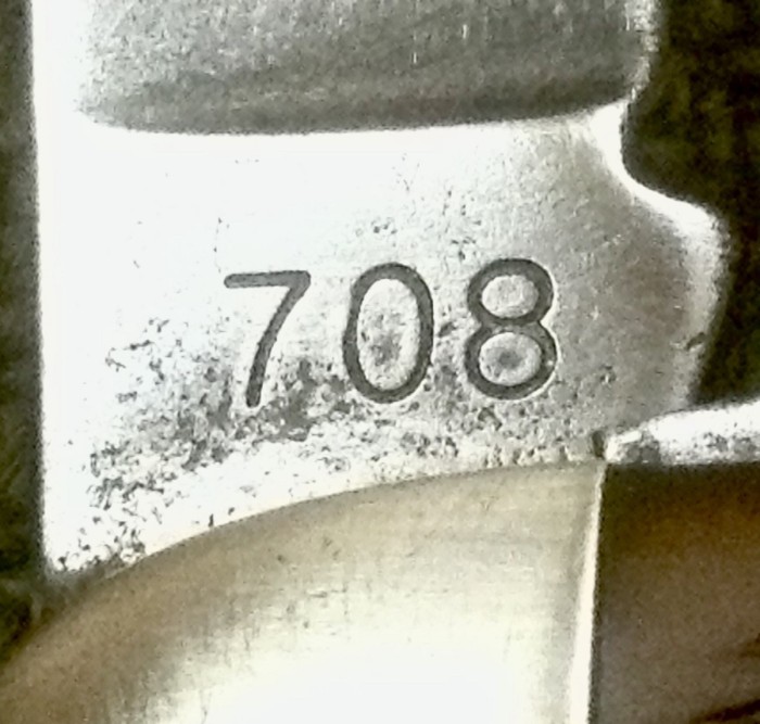 The Main Blade Back Tang Stamp.