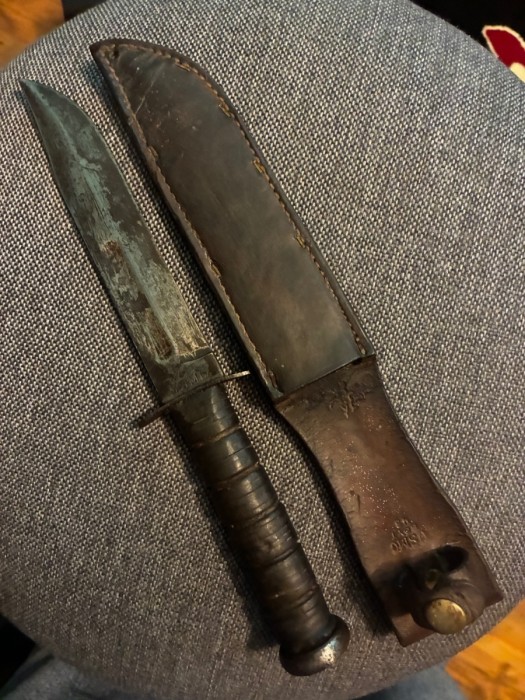 But looking good now for an old warrior knife