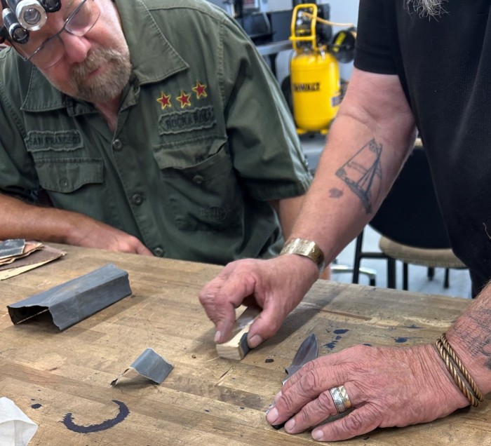 Ed Teaching Roger About Bench Sanding.jpeg