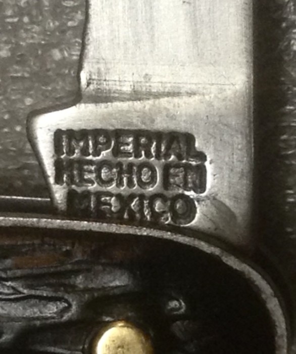The Main Blade Front Tang Stamp.