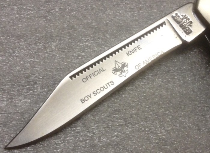 The Main Blade Front Etch.