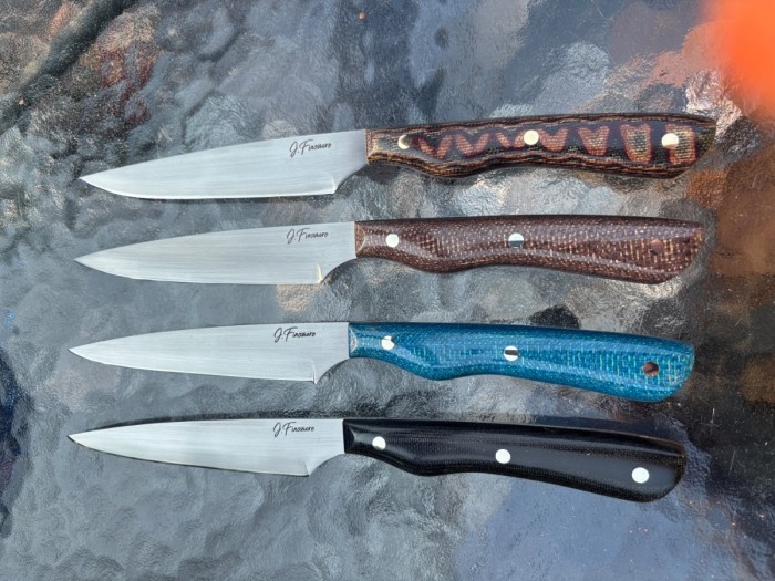Bird and Trout Knives with Micarta Handles