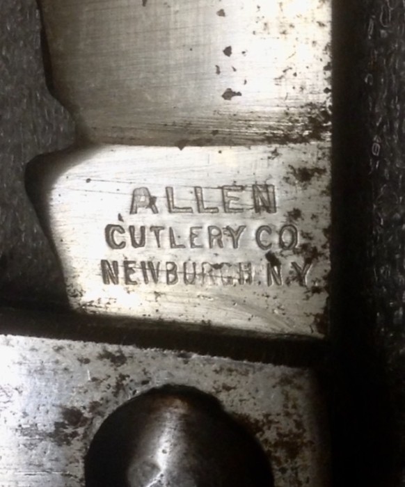 The Main Blade Front Tang Stamp.