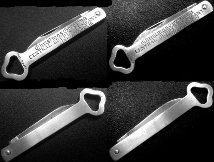 My Other Two W &amp; H, Previously Posted, "CHRISTMAS" Pocket Knives, Each Side.