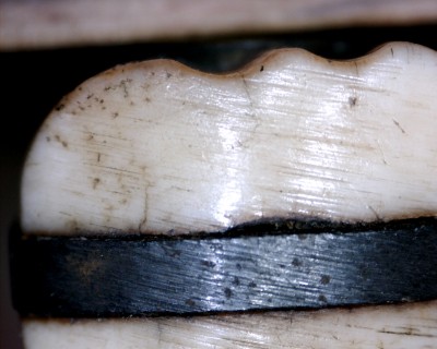 150x magnification end of tang