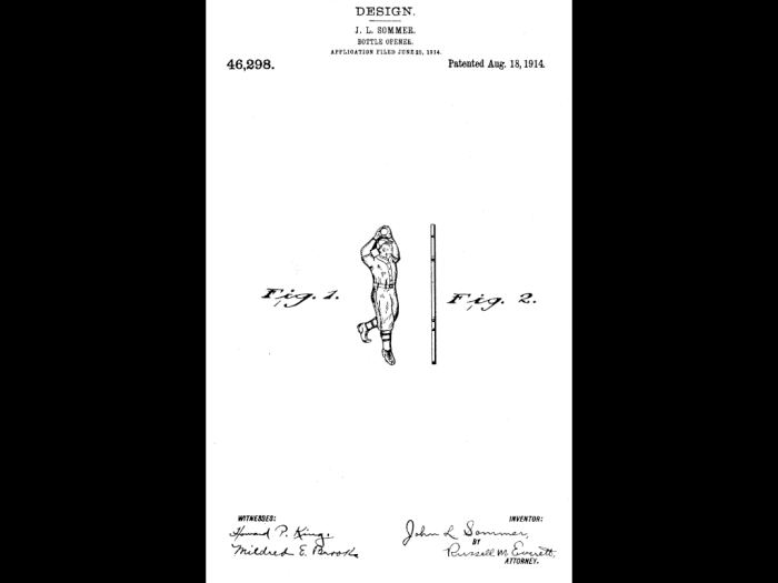 The John L. Sommer Patent.<br />The "PREST-O-LIGHT" Key/Wrench Square Is Shown.