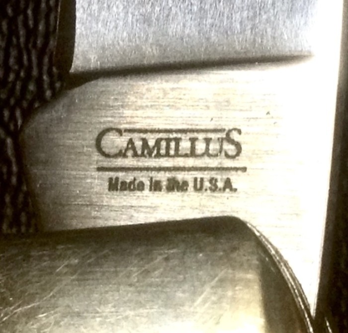 The Main Blade Front Tang Etch.