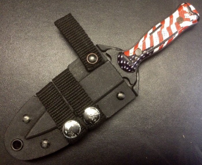 My Boot Knife Sheath - The Front.