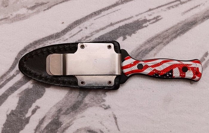 Smitty's Boot Knife Sheath - The Back.