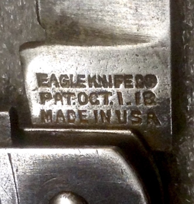 The Main Blade Front Tang Stamp.