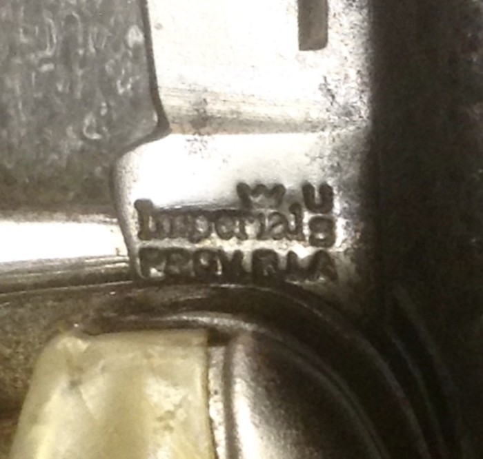 The Main Blade Front Tang Stamp.