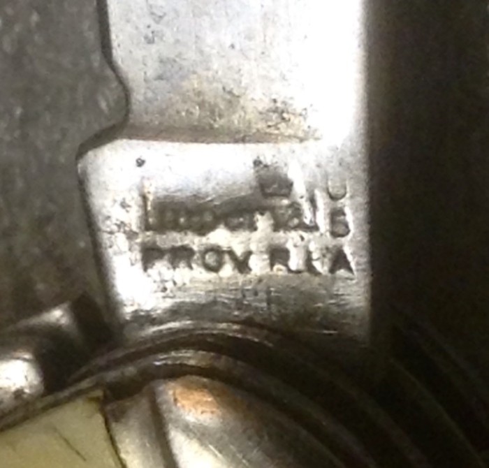 The Secondary Blade Front Tang Stamp.