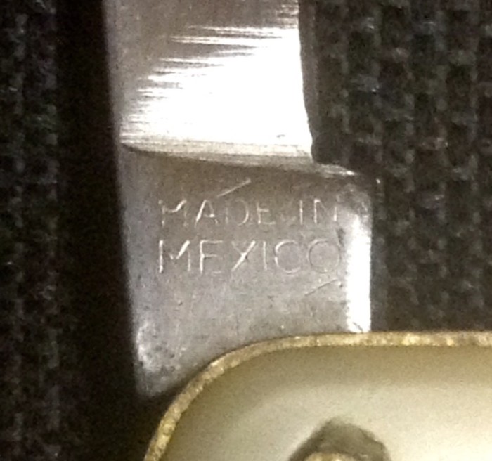 The Main Blade Back Tang Stamp.