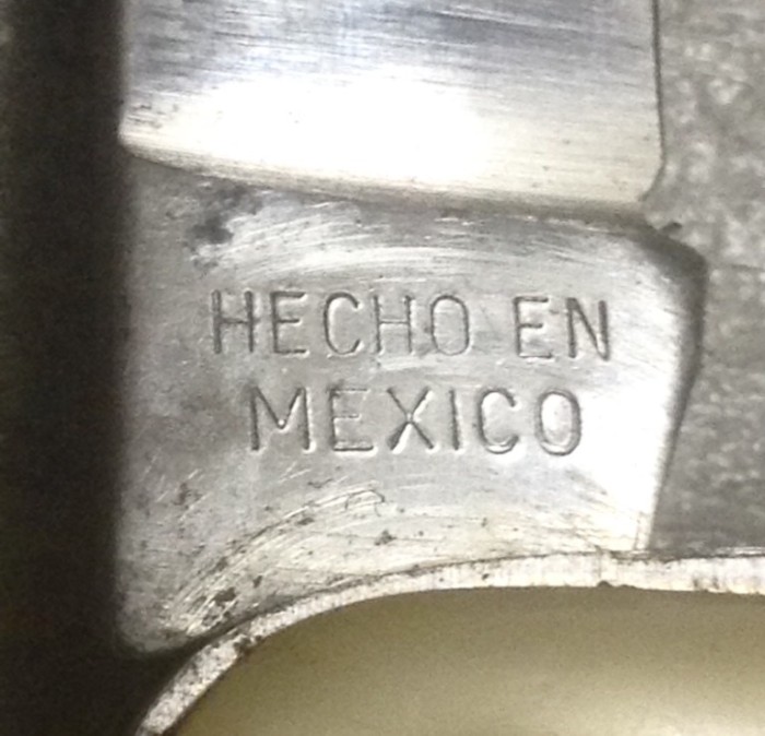 The Main Blade Back Tang Stamp.