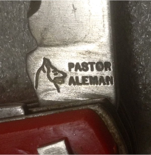 The Secondary Blade Front Tang Stamp.