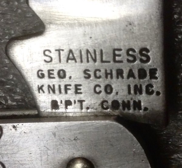 The Main Blade Front Tang Stamp.
