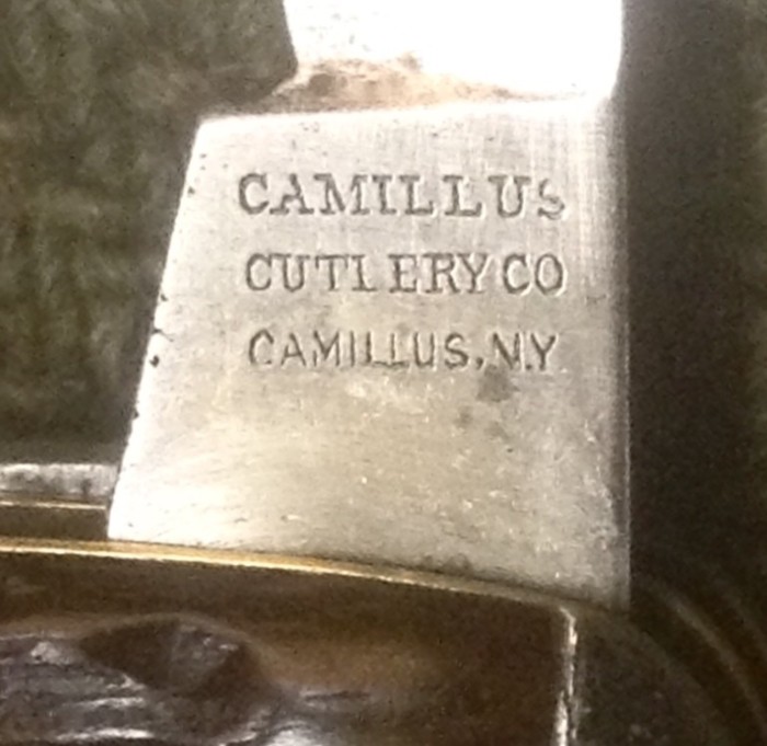 The Secondary Blade Front Tang Stamp.