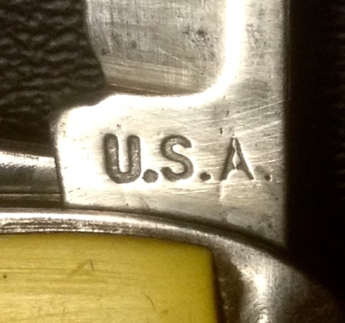 The Secondary Blade Front Tang Stamp.