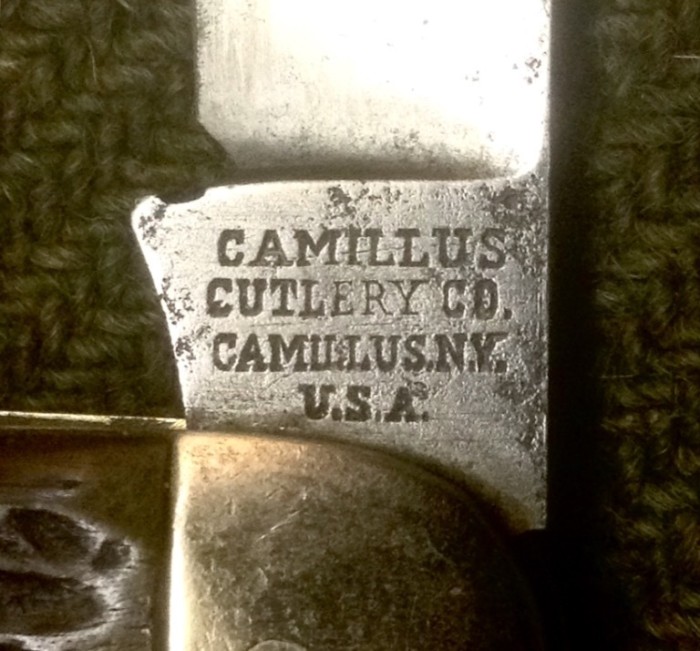 The Main Blade Front Tang Stamp.