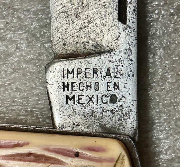 The Main Blade Front Tang Stamp.