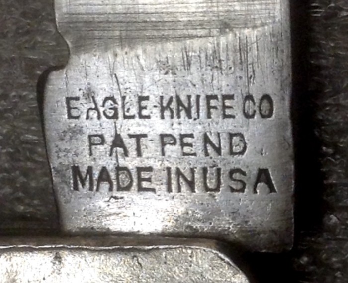 The Main Blade Front Tang Stamp.