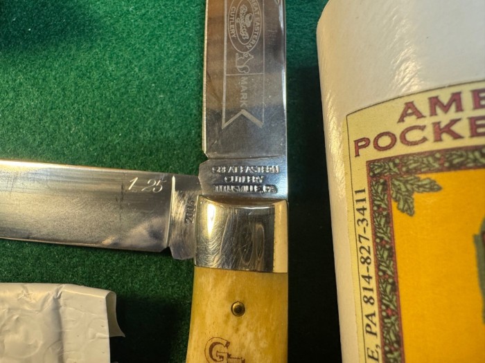Blade etch “1-25”