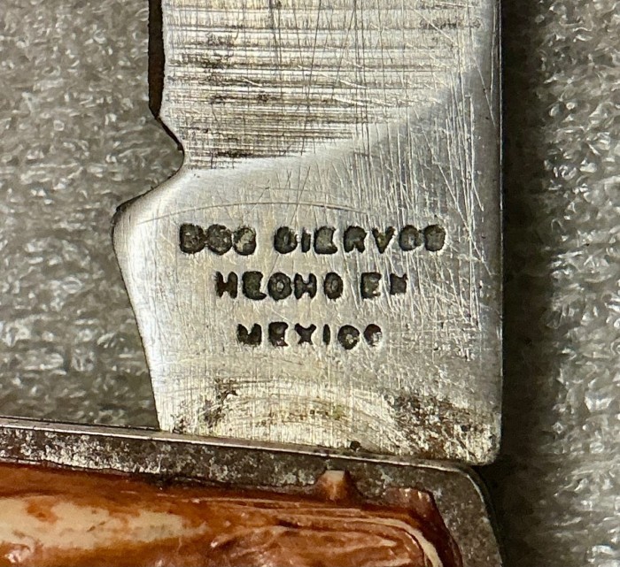 The Main Blade Front Tang Stamp.