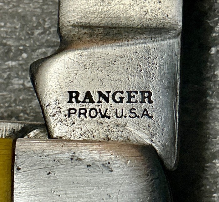 The Main Blade Front Tang Stamp.