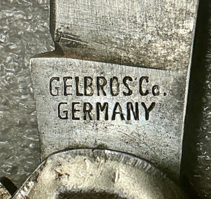 The Main Blade Front Tang Stamp.