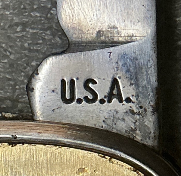 The Secondary Blade Front Tang Stamp.